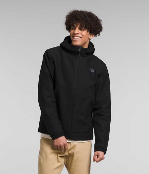 Men's The North Face Camden Thermal Hoodie Softshell Jacket Black | TORONTO LBHAEC