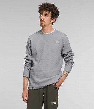 Men's The North Face Canyon Fog Thermal Long Sleeve Pullover Grey | TORONTO UAXFEZ