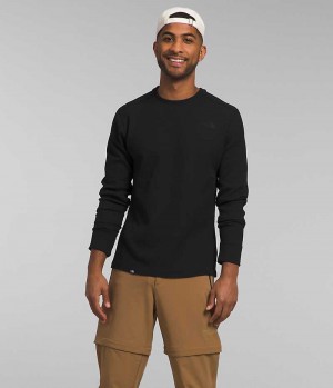 Men's The North Face Canyon Fog Thermal Long Sleeve Pullover Black | CANADA LIQSXE