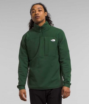 Men's The North Face Canyonlands High Altitude ½-Zip Pullover Green | CANADA BZTKQL