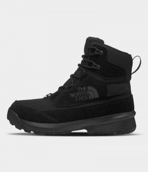 Men's The North Face Chilkat V Cognito Waterproof Winter Boots Black | CANADA MVDNQT