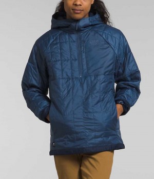 Men's The North Face Circaloft ¼-Zip Pullover Down Jacket Blue | OTTAWA BJOZTG