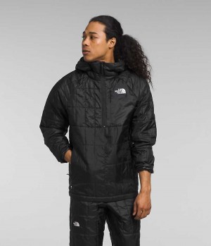 Men's The North Face Circaloft ¼-Zip Pullover Down Jacket Black | CANADA XWTLNH