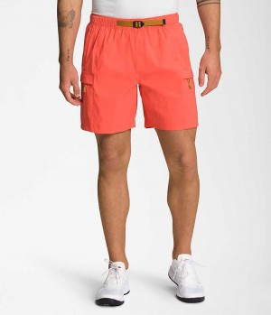 Men's The North Face Class V Belted Shorts Coral | OTTAWA TIRHJY