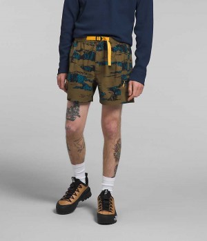 Men's The North Face Class V Belted Shorts Olive | OTTAWA HQJBXO