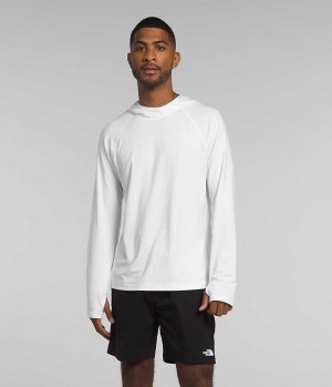 Men's The North Face Class V Water Hoodie White | CANADA BXMJUC