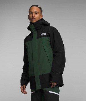 Men's The North Face Clement Triclimate® Insulated Jacket Green / Black | OTTAWA PUVKDH