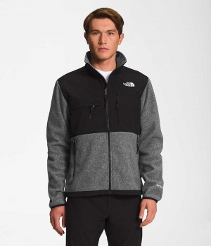 Men's The North Face Denali Fleece Jacket Grey | CANADA VEZXIW