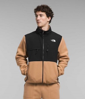 Men's The North Face Denali Fleece Jacket Black / Khaki | CANADA TJHKIZ