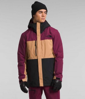 Men's The North Face Freedom Insulated Jacket Beige / Fuchsia | OTTAWA LOEHPX