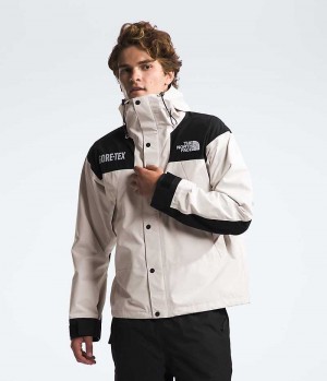 Men's The North Face GTX Mountain Insulated Jacket White / Black | CANADA JZTBCV