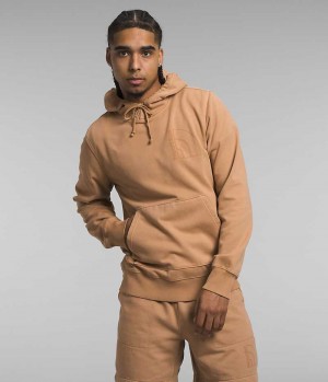 Men's The North Face Garment Dye Hoodie Khaki | OTTAWA HSFQMI