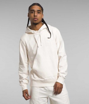 Men's The North Face Garment Dye Hoodie White | CANADA WQMGJT