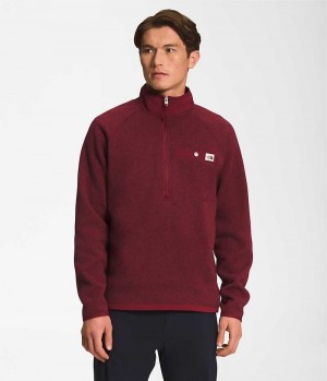 Men's The North Face Gordon Lyons ¼-Zip Pullover Red | TORONTO XZBDRT