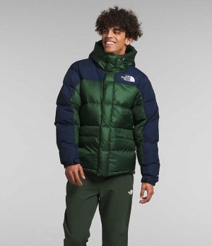 Men's The North Face HMLYN Down Parka Green / Navy | CANADA PHMWSF