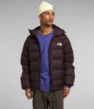 Men's The North Face Hydrenalite™ Hoodie Down Jacket Burgundy | CANADA VMEHQW