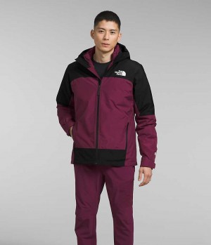 Men's The North Face Mountain Light Triclimate® GTX Hooded Jacket Fuchsia | TORONTO XJUGBQ