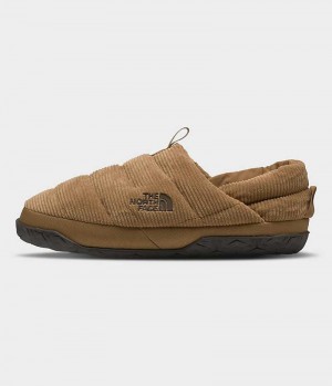 Men's The North Face Nuptse Corduroy Mules Brown | TORONTO IDNYHP