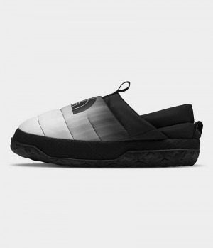 Men's The North Face Nuptse Mules Black / White | TORONTO AUWDTJ