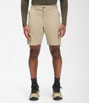 Men's The North Face Paramount Active Shorts Beige | CANADA QRJPCD