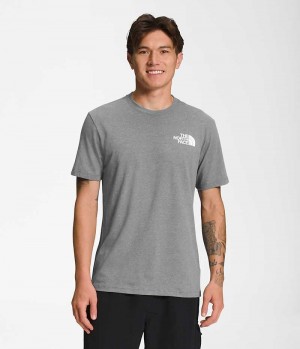 Men's The North Face Short Sleeve Box NSE T-Shirt Grey | CANADA XVPRWF