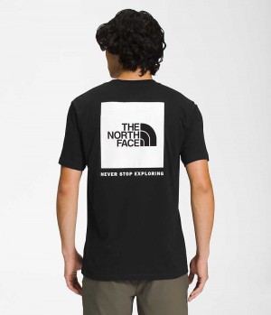 Men's The North Face Short Sleeve Box NSE T-Shirt Black | TORONTO ZERTVU