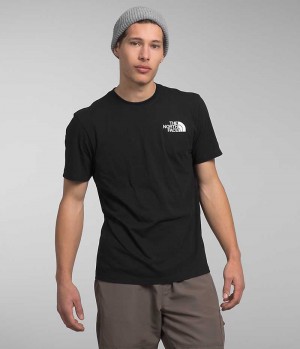 Men's The North Face Short Sleeve Box NSE T-Shirt Black | CANADA WOTXZD