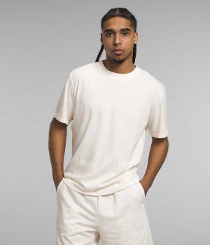 Men's The North Face Short Sleeve Garment Dye T-Shirt White | TORONTO TPODYL