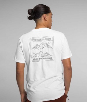 Men's The North Face Short Sleeve Solo T-Shirt White | CANADA THGZKA