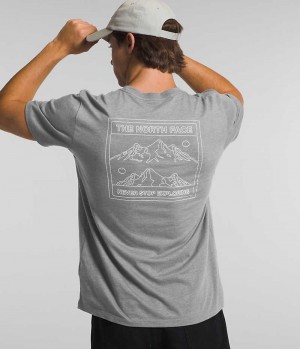 Men's The North Face Short Sleeve Solo T-Shirt Grey | TORONTO PURYFK