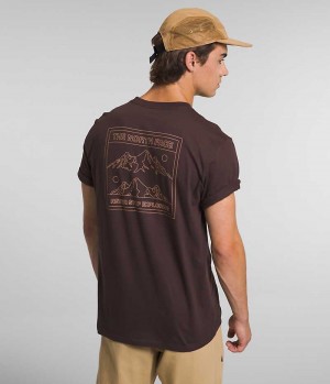 Men's The North Face Short Sleeve Solo T-Shirt Brown | OTTAWA YEZILV