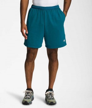 Men's The North Face Simple Logo Fleece Shorts Blue | TORONTO BGMCQR