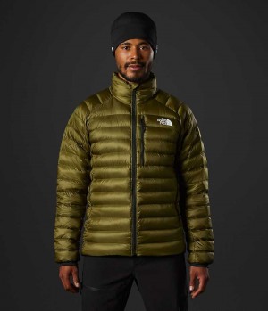 Men's The North Face Summit Breithorn Down Jacket Olive | CANADA SRUMAP