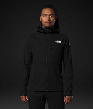 Men's The North Face Summit Series FUTUREFLEECE™ Full-Zip Hoodie Fleece Jacket Black | CANADA PSBHQR