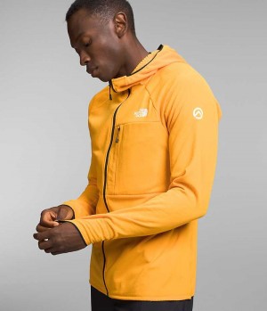 Men's The North Face Summit Series FUTUREFLEECE™ Full-Zip Hoodie Fleece Jacket Gold | TORONTO PLXADB