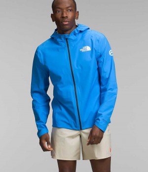 Men's The North Face Summit Series Superior FUTURELIGHT™ Rain Jacket Blue | CANADA FYXNSU