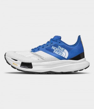 Men's The North Face Summit Series VECTIV Sky Trail Running Shoes White / Blue | TORONTO EHDJRQ