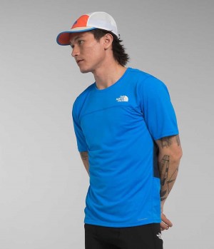 Men's The North Face Sunriser Short Sleeve T-Shirt Blue | CANADA BDZHSK