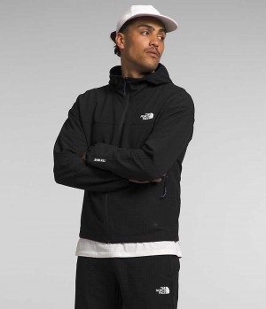 Men's The North Face Tekware™ Grid Hoodie Fleece Jacket Black | CANADA CIHEQL