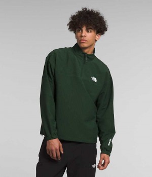 Men's The North Face Tekware™ Grid ¼-Zip Pullover Green | OTTAWA KFJGWS