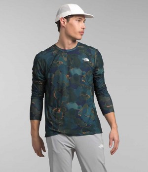 Men's The North Face Wander Long Sleeve T-Shirt Multicolor | TORONTO OHPYQN