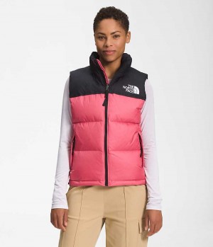 Women's The North Face 1996 Retro Nuptse Down Vest Pink | OTTAWA OLDQGZ