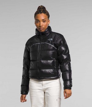 Women's The North Face 2000 Retro Nuptse Down Jacket Black | CANADA IYHBOC