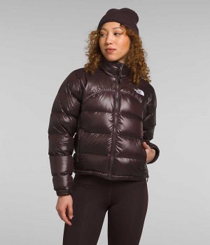 Women's The North Face 2000 Retro Nuptse Down Jacket Brown | OTTAWA ZYVORE