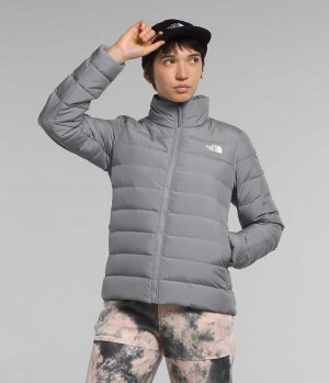 Women's The North Face Aconcagua 3 Down Jacket Grey | TORONTO OXWAPK