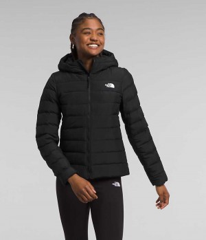 Women's The North Face Aconcagua 3 Hoodie Down Jacket Black | CANADA XRIJEQ