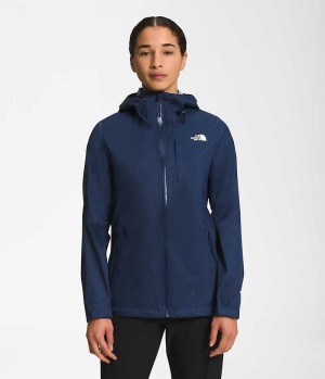 Women's The North Face Alta Vista Rain Jacket Navy | CANADA RTZCQJ