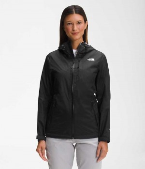 Women's The North Face Alta Vista Rain Jacket Black | TORONTO ZCKIBG