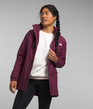 Women's The North Face Antora Parka Burgundy | OTTAWA AXJZIV