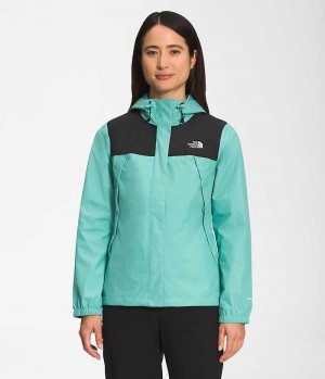 Women's The North Face Antora Rain Jacket Turquoise | CANADA WEYUAP